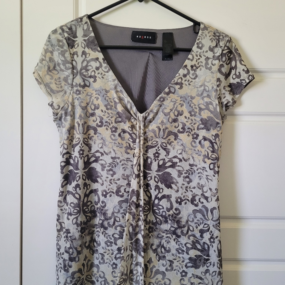 Axcess Olive Green Large Blouse Top